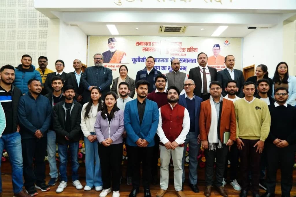 Prodios Labs team at the Uttarakhand Uniform Civil Code (UCC) portal launch ceremony with government officials